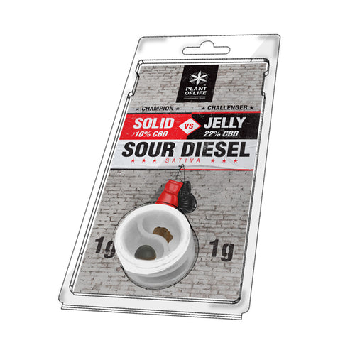 CBD 10% / 22% – Solid VS Jelly (1g+1g) – [Diversi Aromi]-Plant Of Life-Veganja Shop