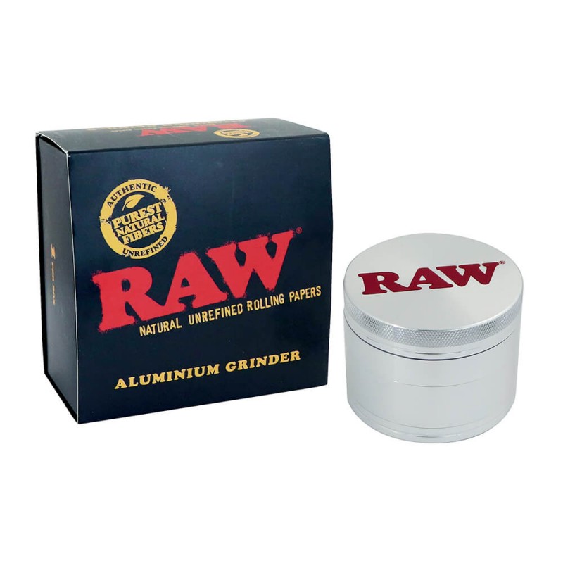GRINDER – Alluminio CNC – 4 Parti (Ø56 mm)-RAW-Veganja Shop
